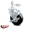 Service Caster 4 Inch Hard Rubber Wheel Swivel 10mm Threaded Stem Caster with Brake SCC SCC-TS20S414-HRS-TLB-M1015 - alternate 3
